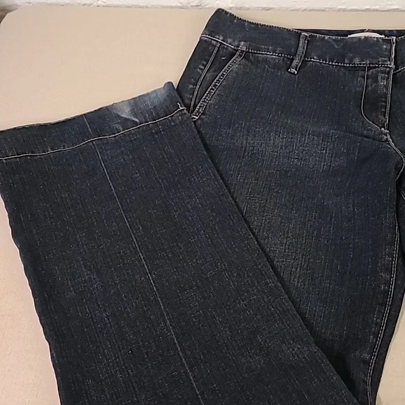 Loft Y2K Wide Leg Trouser Jeans Size 10 - Picture 4 of 7